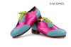 Encores - Jazz-Tap Master- Baby Blue & Pink GT - Orthotic Enabled - L 41W / R 41.5W