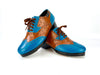 Triple Threat - Turquoise & Brown Ostrich