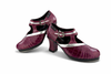 La Coquette - Purple Croc & Silver GT - 37 Left & 37.5 Right