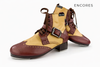 Encores - Tap Boot - Burgundy & Tan GT - 37.5