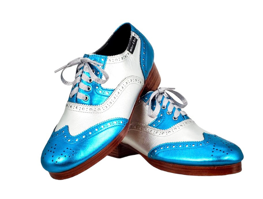 Triple Threat Silver Blue GT Silver GT Royal Tap Shoes Canada